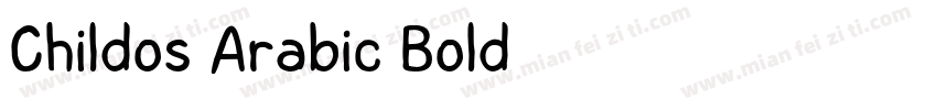 Childos Arabic Bold字体转换